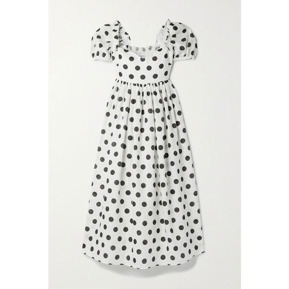 SLEEPER Linen Polka Dot Dress Size XS NWT Retail $498 Tuckernuck - Picture 4 of 4